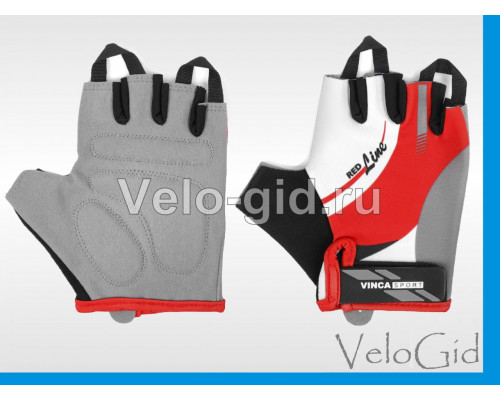 Перчатки велосипедные Vinca Red Line S